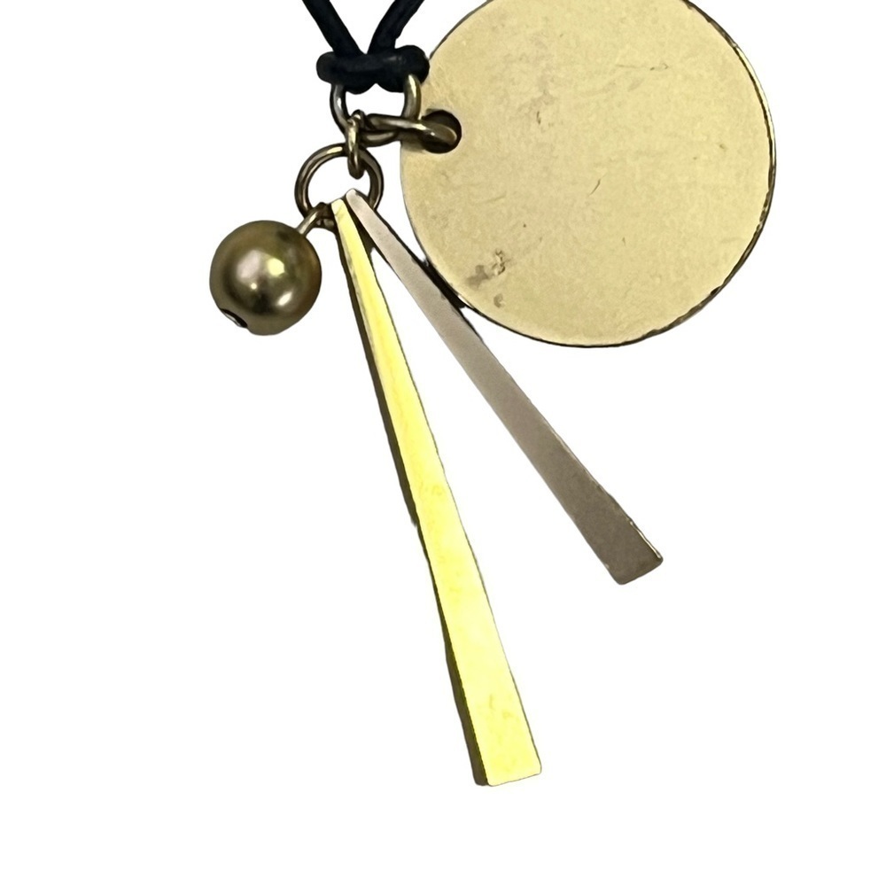 J Crew Geometric Sphere Spikes Gold Cord Necklace